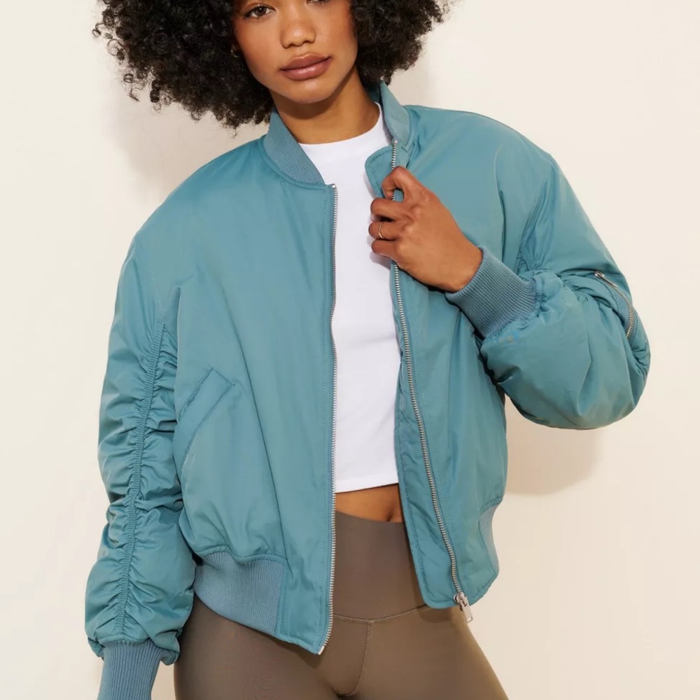 BDG Charlie Barrel Sleeve Bomber Jacket Urban Outfitters Small